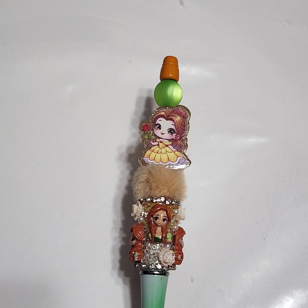 Princess Beaded Pen Black Ink Gift Stocking Stuffer